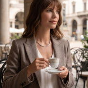 Classic Tennis Necklace - White Moissanite