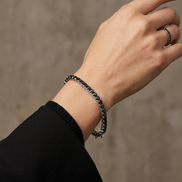 Classic Tennis Bracelet - Black Moissanite