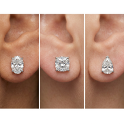 Bespoke Earrings in Moissanite