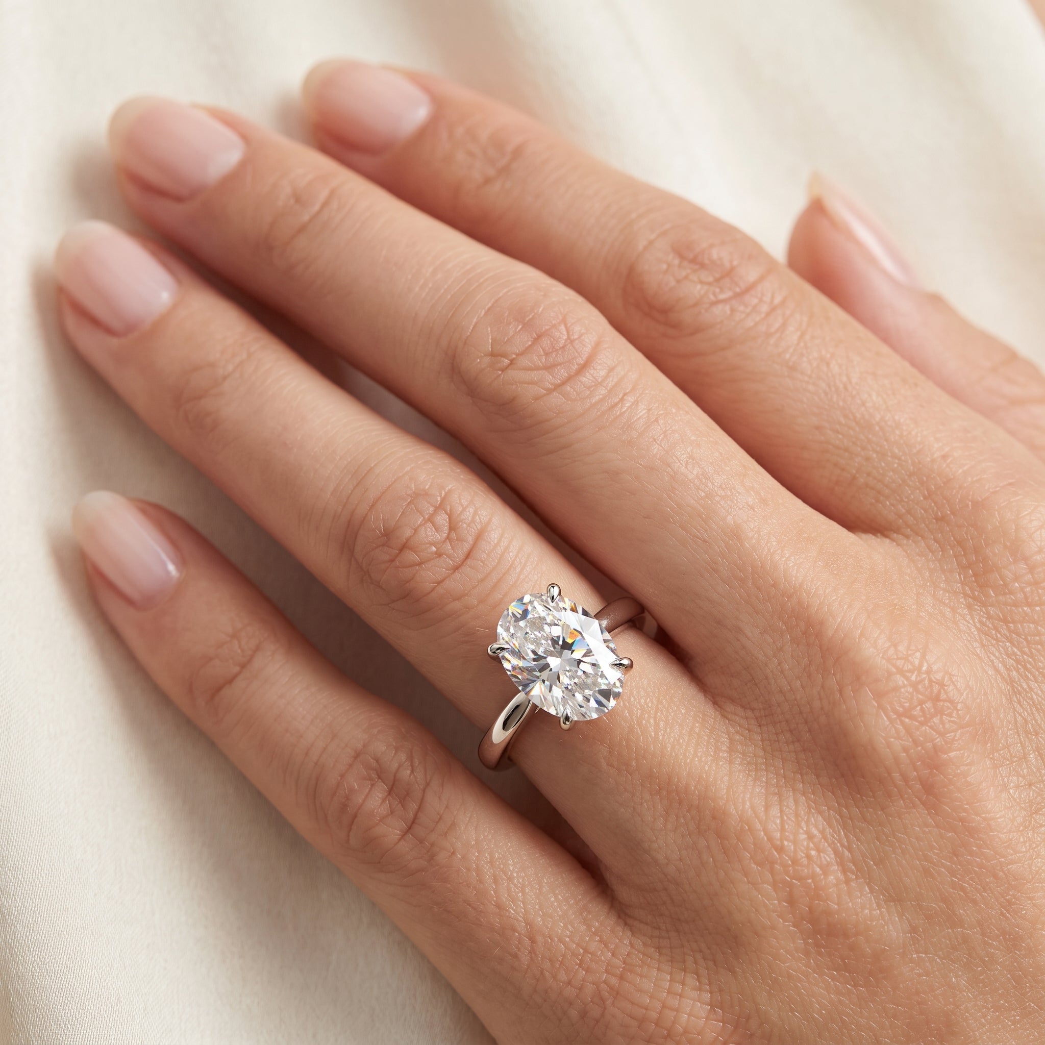 Bespoke Solitaire Rings in Moissanite