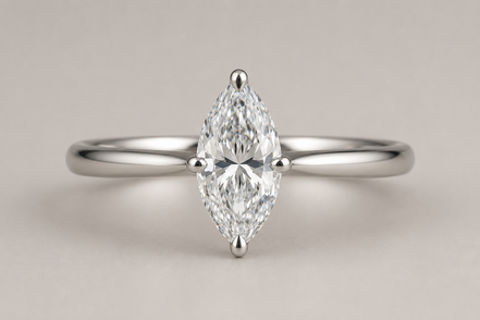 Bespoke Solitaire Rings in Moissanite