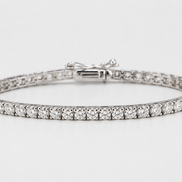 Classic Tennis Bracelet - White Moissanite