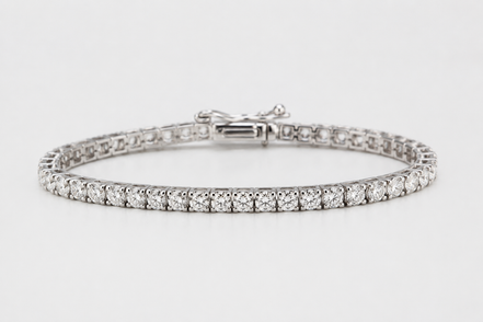 Classic Tennis Bracelet - White Moissanite