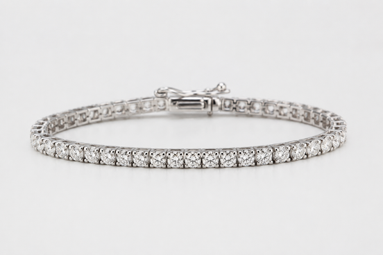 Classic Tennis Bracelet - White Moissanite