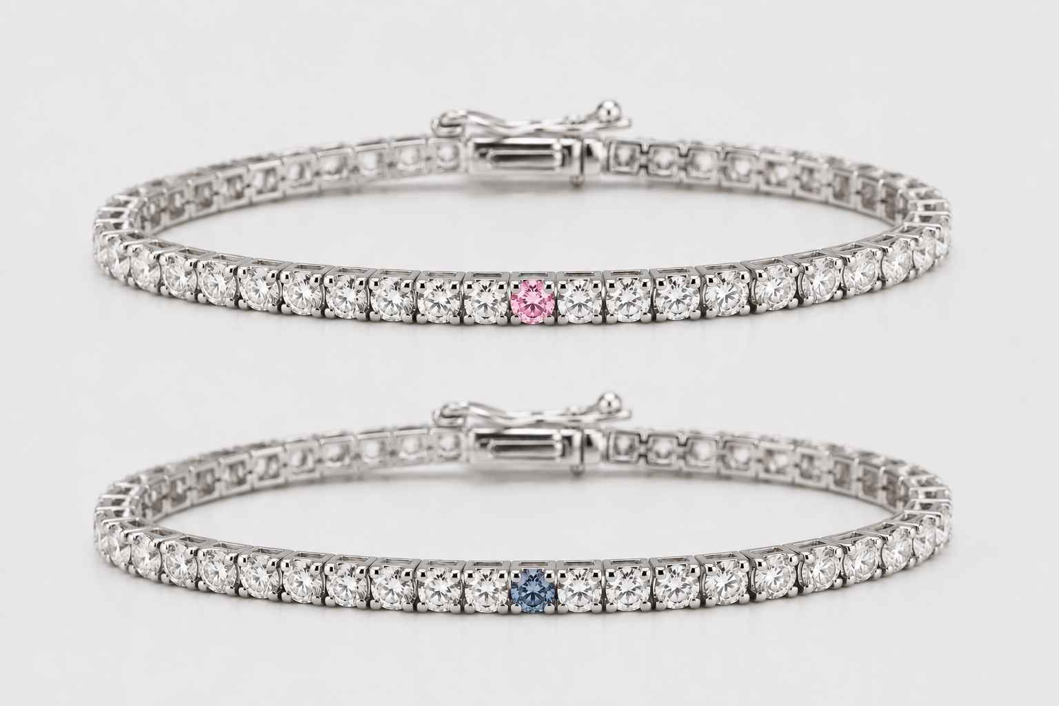 Classic Tennis Bracelet - White Moissanite