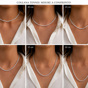 Classic Tennis Necklace - White Moissanite